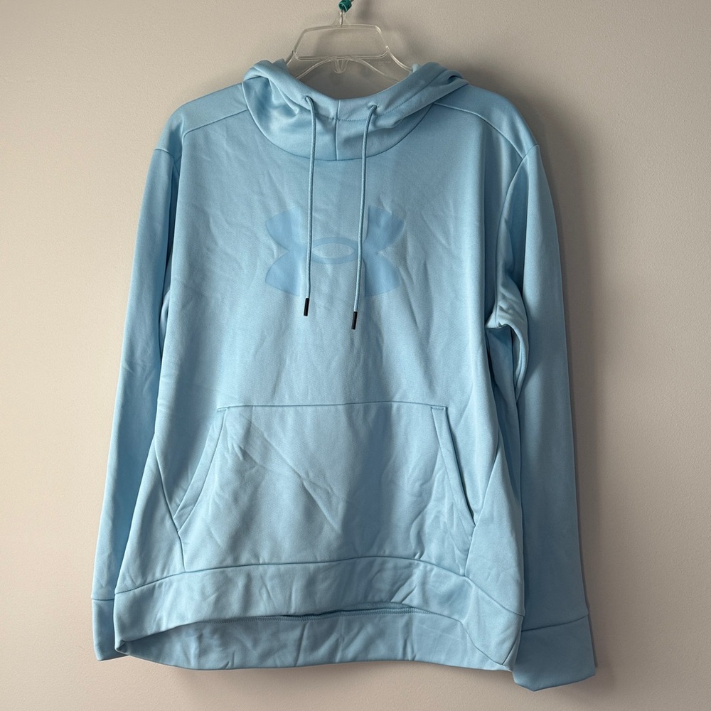 Under Armour Women's Light Blue Hoodie size large like new